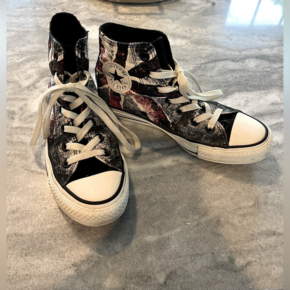 Converse Chuck Taylors , British style, size 4.5 (men) or 6.5 (women)